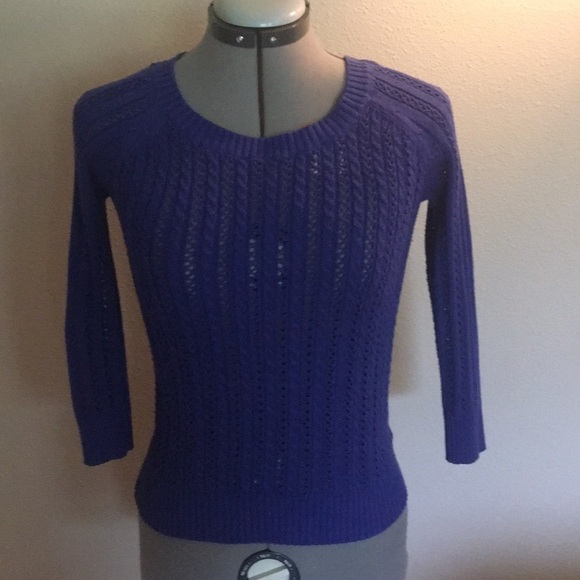 Cobalt blue sweater Arizona size medium, snug fit - Picture 3 of 6